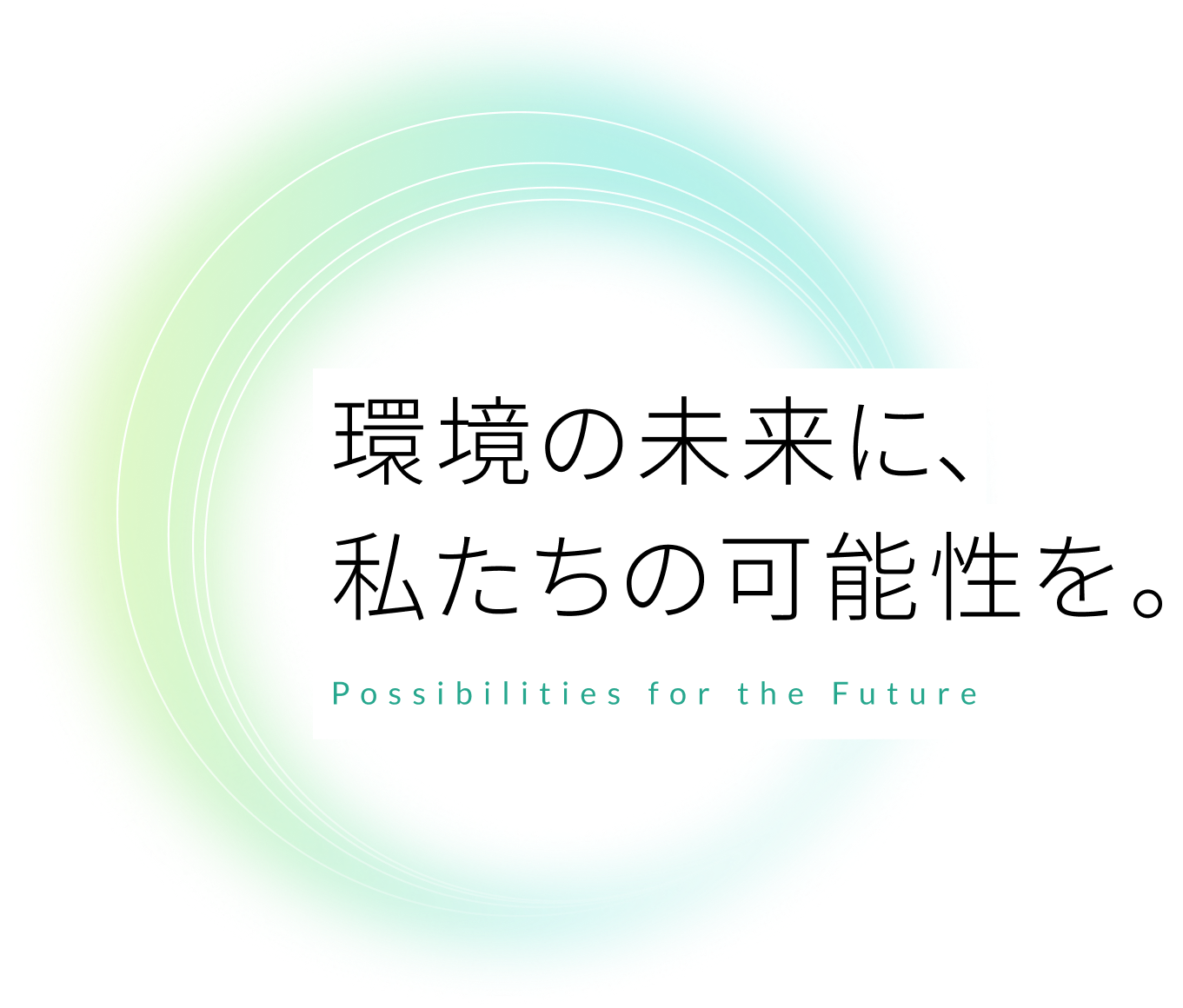 環境の未来に私たちの可能性を